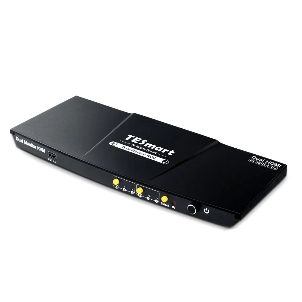 Dual monitor KVM switch