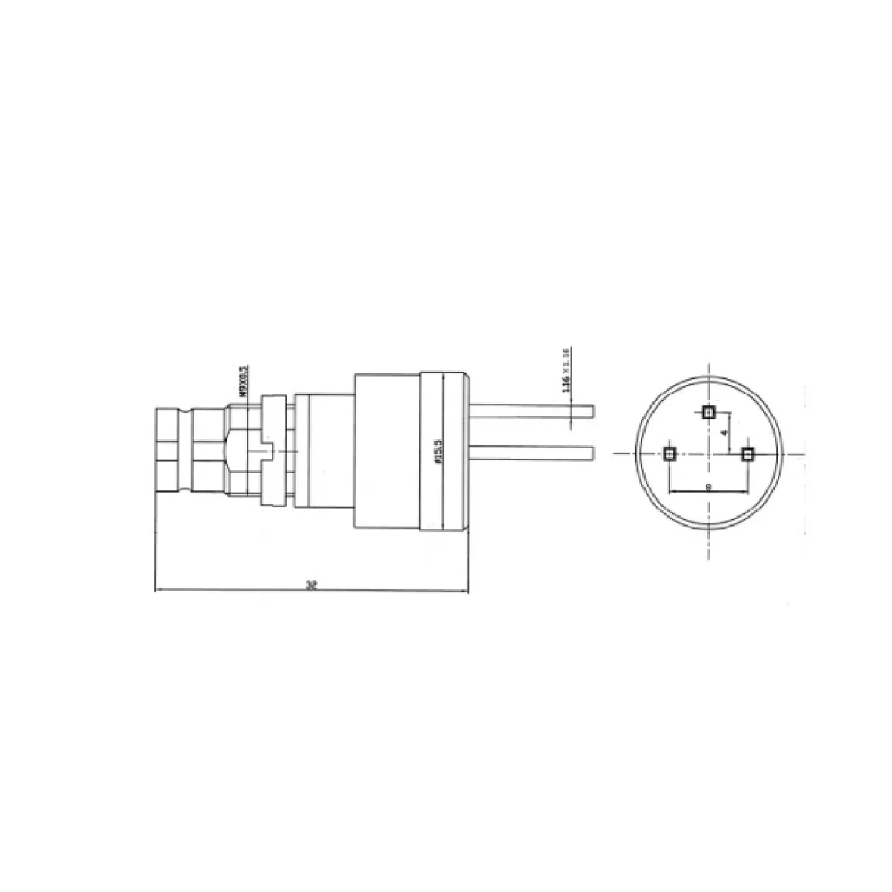 Balún 3 PIN – DIN Hembra - Imagen 3