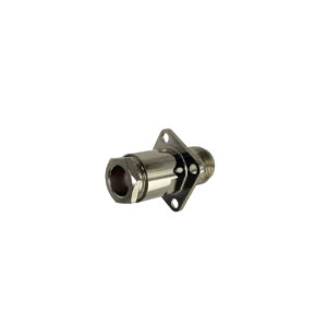 N female connector with flange